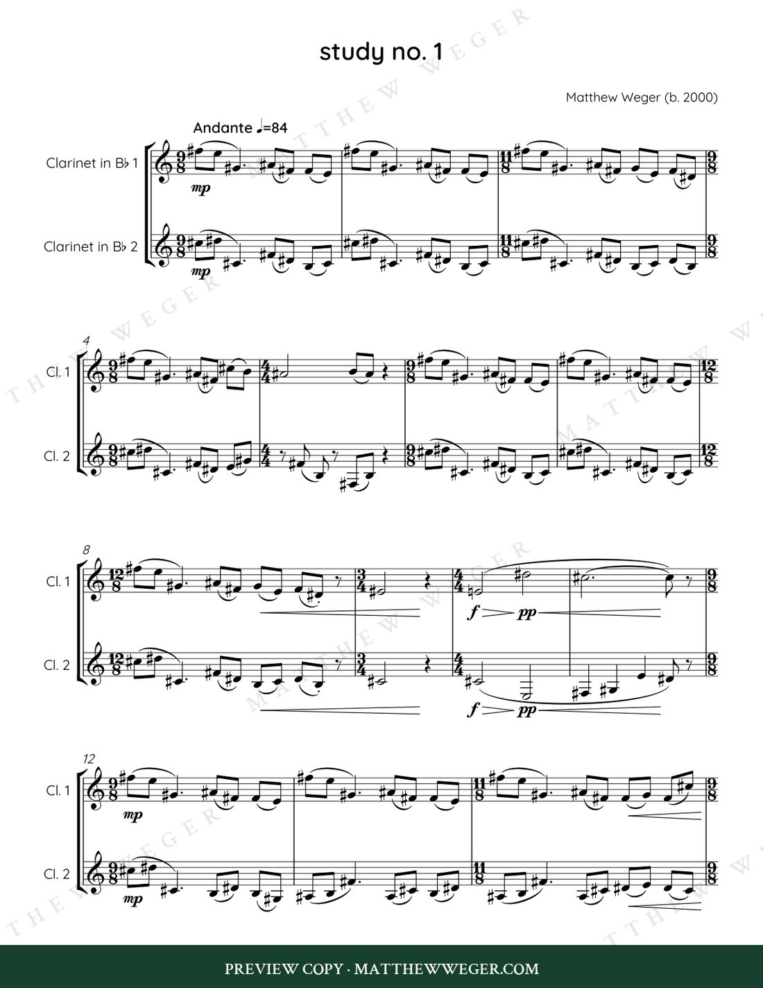 Study No. 1 — preview page 1